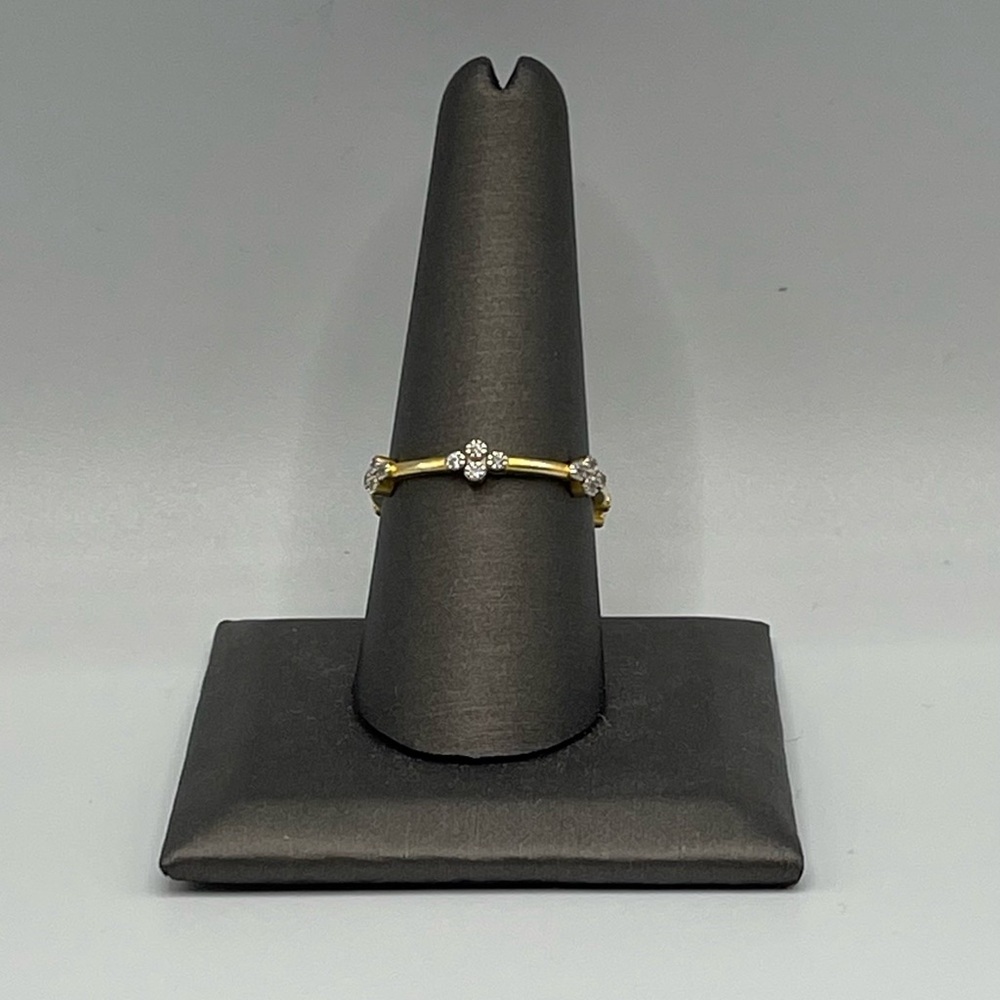 Freida Rothman Clover Sterling Silver Stacking Ring